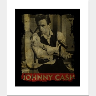 TEXTURE ART-Johnny Cash - RETRO STYLE Posters and Art